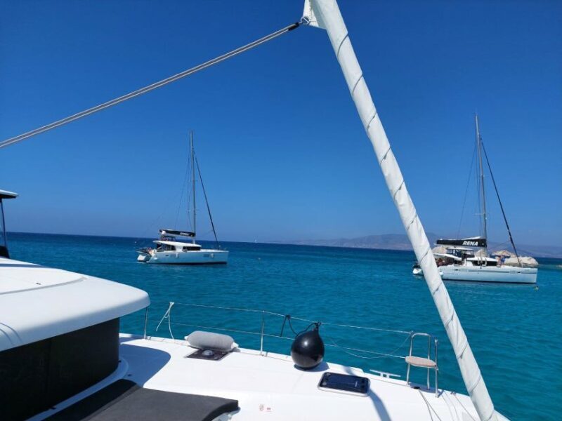 Naxos: Catamaran Cruise with Swim Stops, Food, and Drinks - Key Points