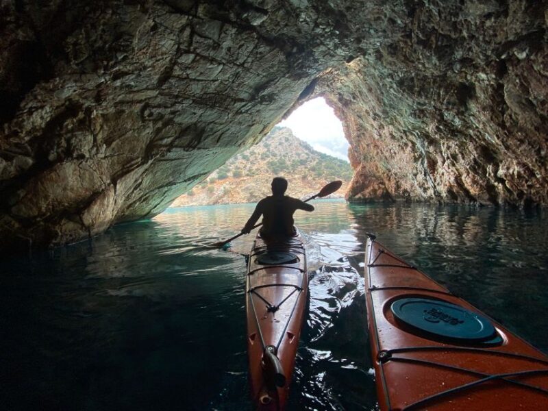 Naxos: Rhina Cave and Coastline Sea Kayaking Tour - Key Points