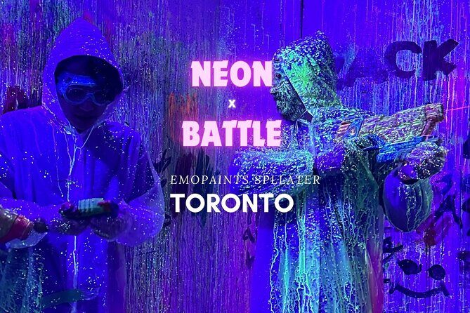 Neon Battle Splatter Painting in Toronto - An Introduction to the Experience