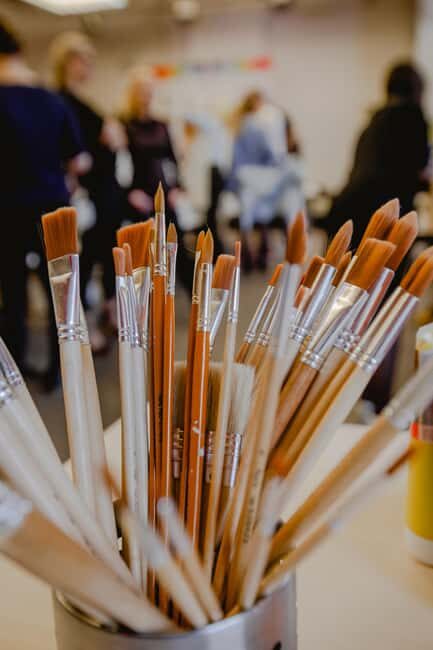 Neon Paint - Painting and Wine in the Dark in Krakow - The Artistic Setup and Atmosphere