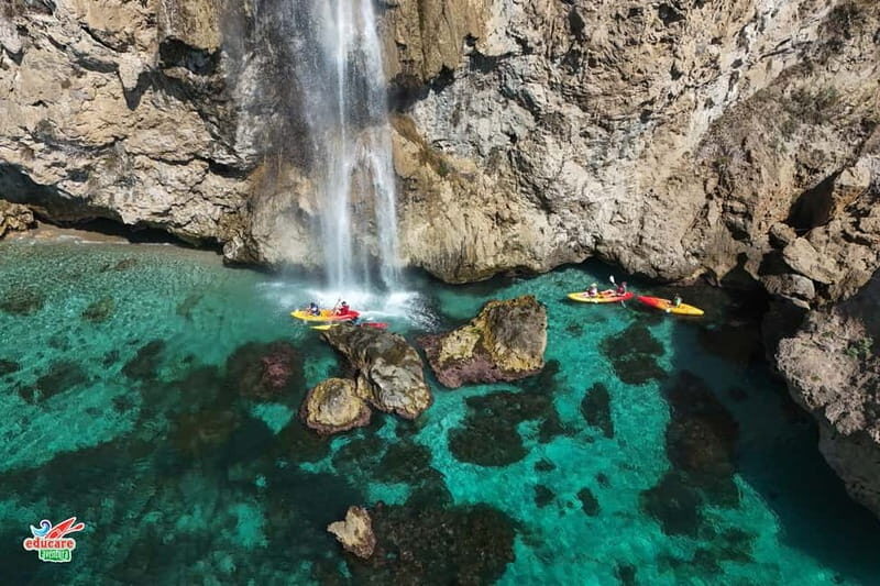 Nerja: Self-Guided Kayak Tour. Maro Waterfall. Support boat for the route. - What’s Included & How It Works