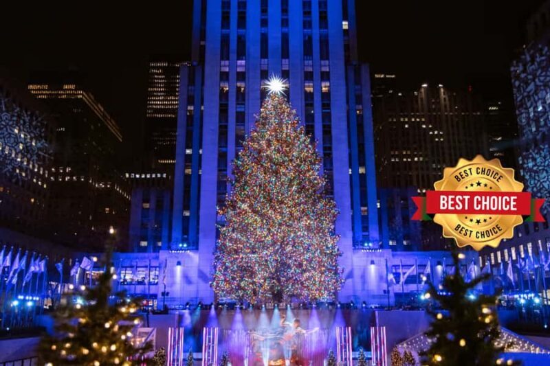 New York: Christmas Tree Express Tour by Rickshaw - Key Points