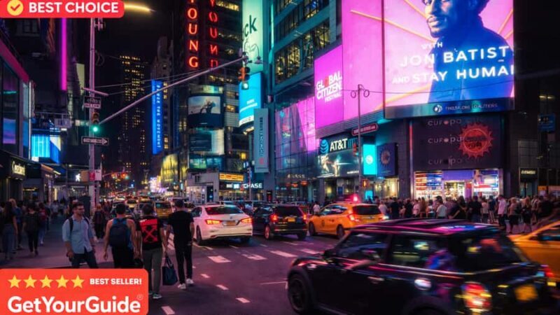 New York City: Times Square & Broadway Night Pedicab Tour - Key Points