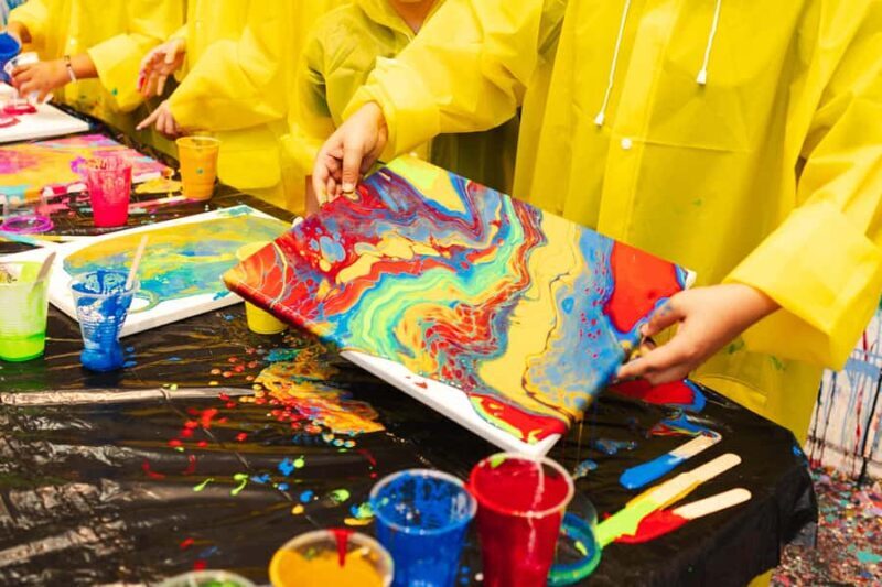 New York: Private Fluid Art Class with Supplies - Key Points