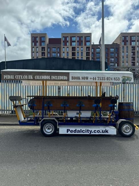 Newcastle: Beer Bike Tour with Music and Drinks Included - Key Points