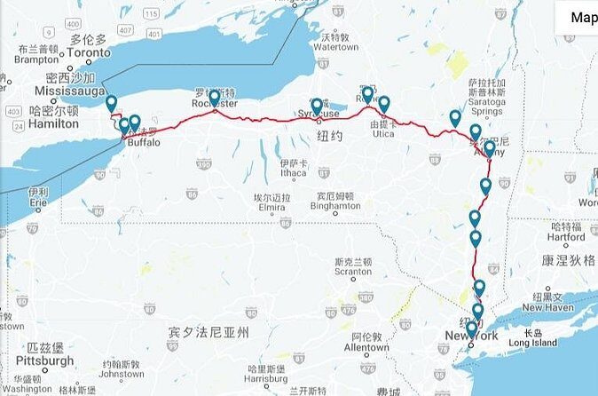 Niagara Falls 3-Day Tour from NYC by Train | Kids 50% Off - Accommodation and Transport Details