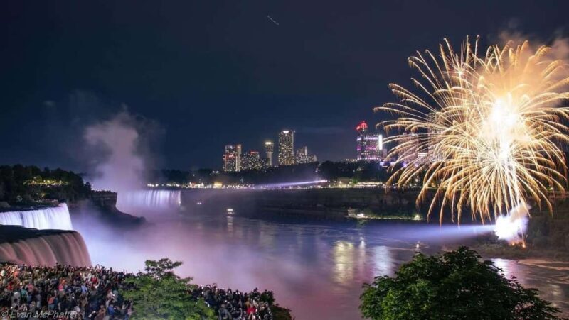 Niagara Falls: Skylon Tower, Fireworks & Walking Tour Canada - Key Points