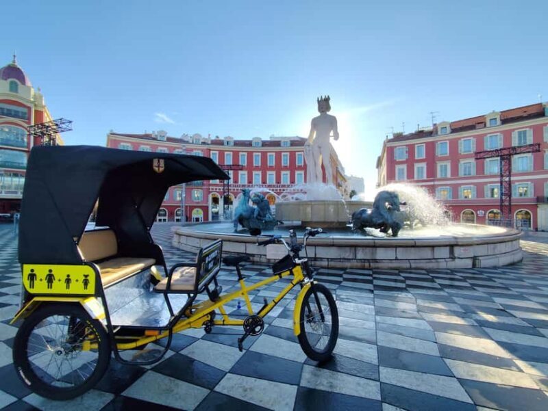 Nice: Family city tour by bicycle Electric cab (4 comfort seats) - Frequently Asked Questions