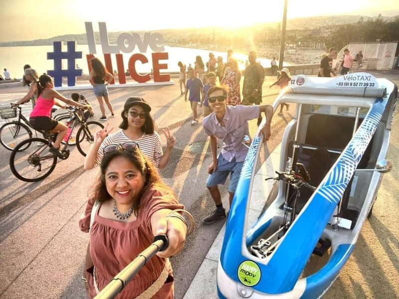 Nice: private guided Tour by electric taxi bike - The Itinerary Breakdown