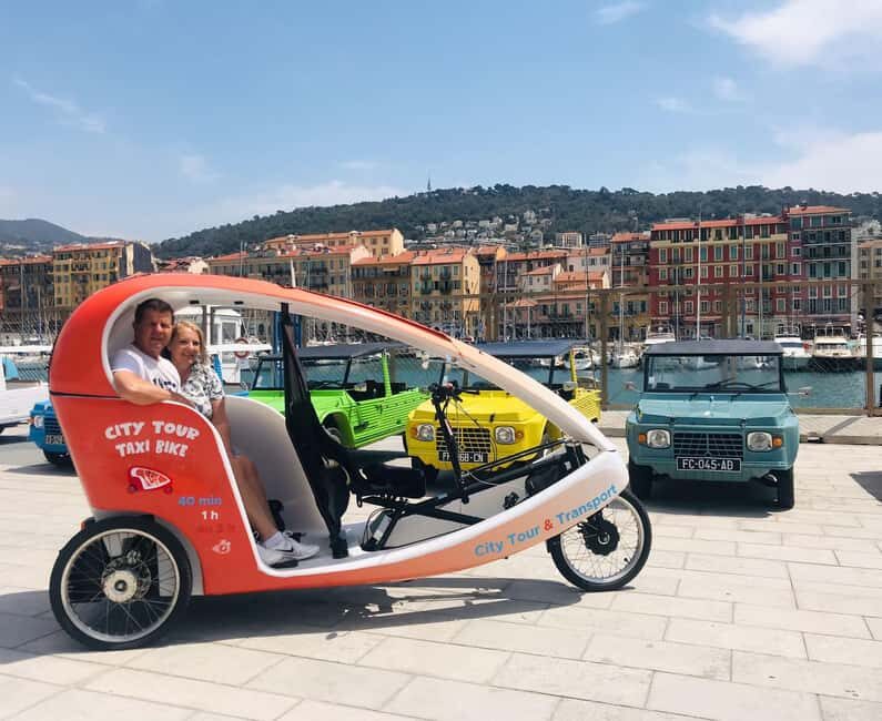 Nice : Visite privé 1H en Vélotaxi avec un guide local. - FAQs
