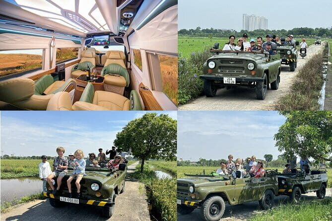 Ninh Binh Army Jeep see Highlight Start From Hanoi By Limousine - Key Points
