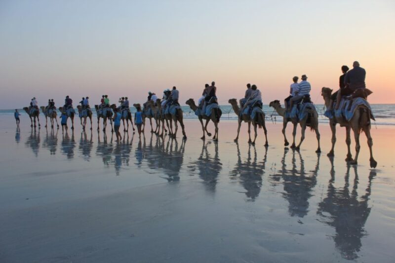 North of Rocks on Cable Beach: 1-Hour Sunset Camel Ride - What Could Be Better