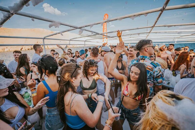 Novalja: Zre Beach Party Boat FESTINI with Unlimited Drinks - Key Points
