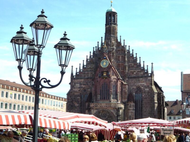 Nuremberg Old Town and Nazi Rally Grounds Walking Tour - The Vibrant Main Market and Christmas Spirit