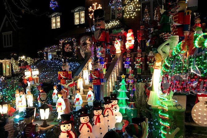 NYC: Dyker Heights Christmas Lights Express from Times Square - Authenticity and Community Spirit