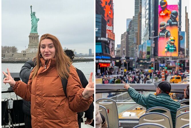NYC Night Bus Sightseeing Tour with Free Statue of Liberty Cruise - What the Tour Offers: A Closer Look
