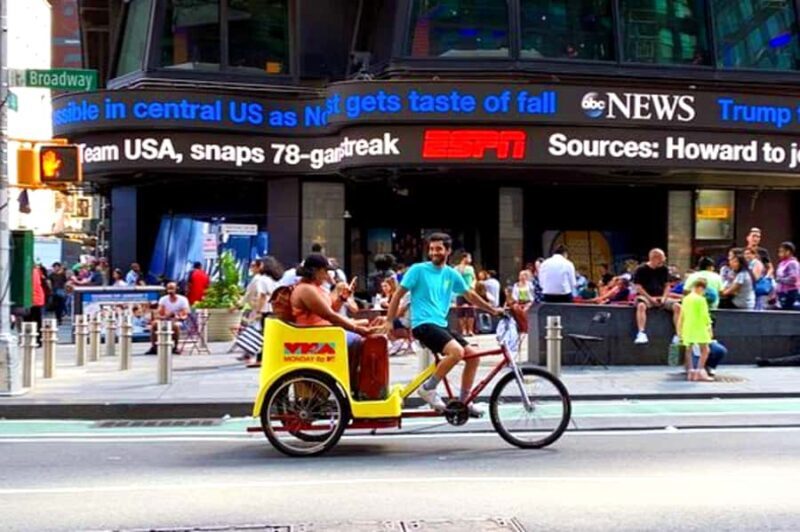 NYC Pedicab Tour: Central Park, Rockefeller, Times Square - Key Points