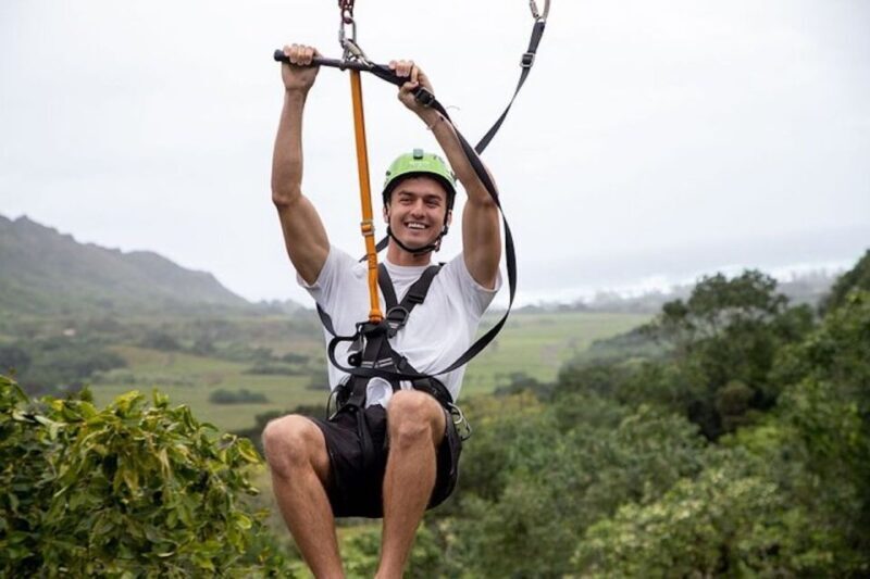 Oahu: Kualoa Jurassic Valley Zipline Tour - Key Points