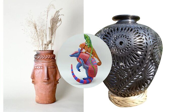 Oaxaca Artisan Pottery Alebrijes, Black Clay Tour and Frida Kahlo - Key Points