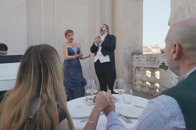 Open-Air Opera Concert with Terrace Aperitif in the Heart of Rome - Key Points