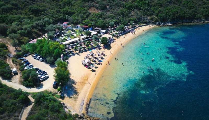 Ormos Panagias: Blue Lagoon Cruise to Ammouliani Island - Getting There and Booking