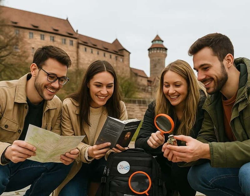 Outdoor escape with puzzle backpack in Nuremberg: The master's legacy - Outdoor Escape with Puzzle Backpack in Nuremberg: The Masters Legacy