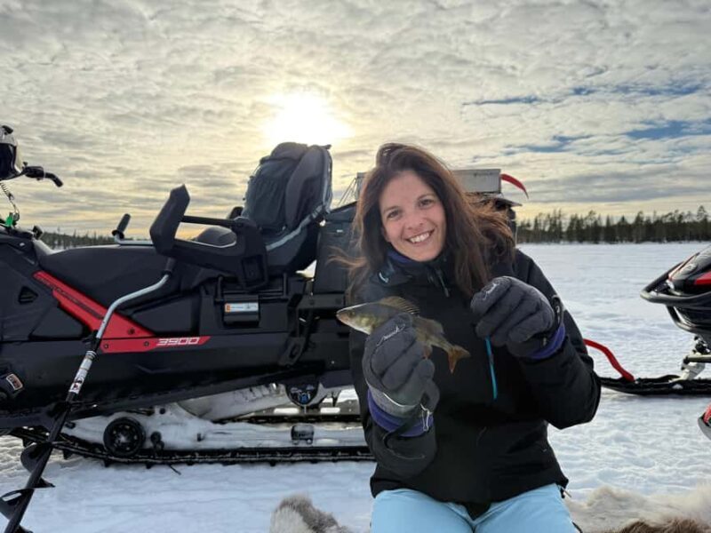 Överkalix - Lapland : Full-Day Snowmobile and Ice Fishing - Key Points