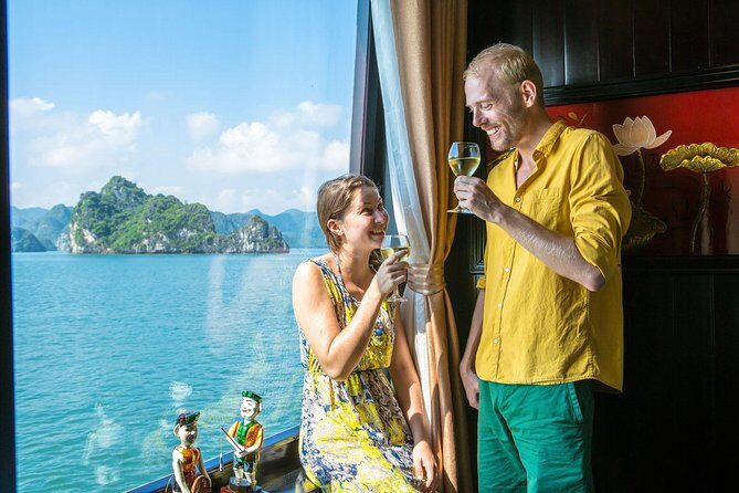 Overnight Halong Bay Cruise by Halong Suite Cruises Including Hanoi Pickup - Key Points