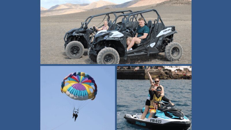 PACK TRIO Buggy, Jet Ski, and Parasailing Adventure - Key Points