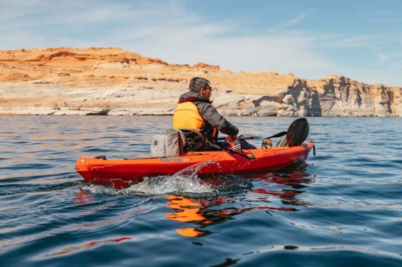 Page/Lake Powell: Guided Kayak & Water Antelope Canyon Tour - Paddling on Lake Powell