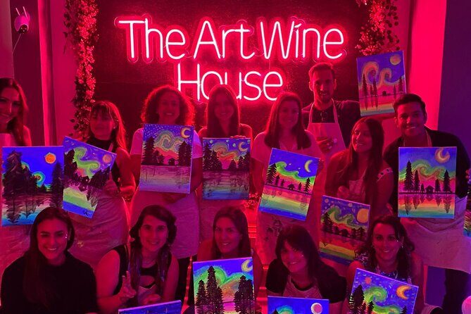 Paint a neon fluorescent picture while drinking unlimited wine - Who Will Love This Tour?