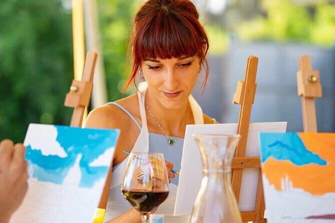 Paint And Drink Florentine Hills Art at La Birr'aia in Marignolle - An Artistic Escape in the Florentine Hills