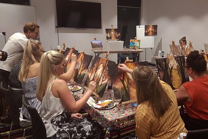 Paint and Sip BYO in Brisbane CBD Friday night - Key Points