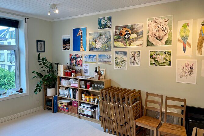 Paint Norwegian landscape with watercolor in Bergen - An Artistic Glimpse of Bergen’s Landscape in Just a Few Hours