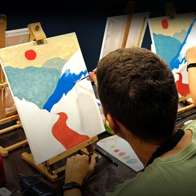 Paint & Wine in Barcelona: art, wine, and music in a unique atmosphere - What to Expect from the Paint & Wine Experience in Barcelona