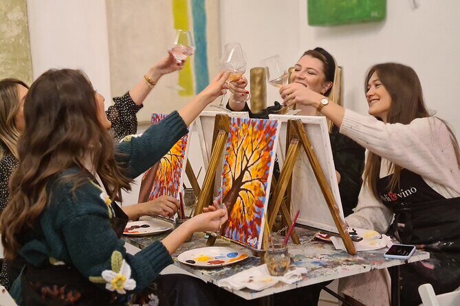 Painting party at Art Bottega - Paint & Wine Studio in Split - Key Points
