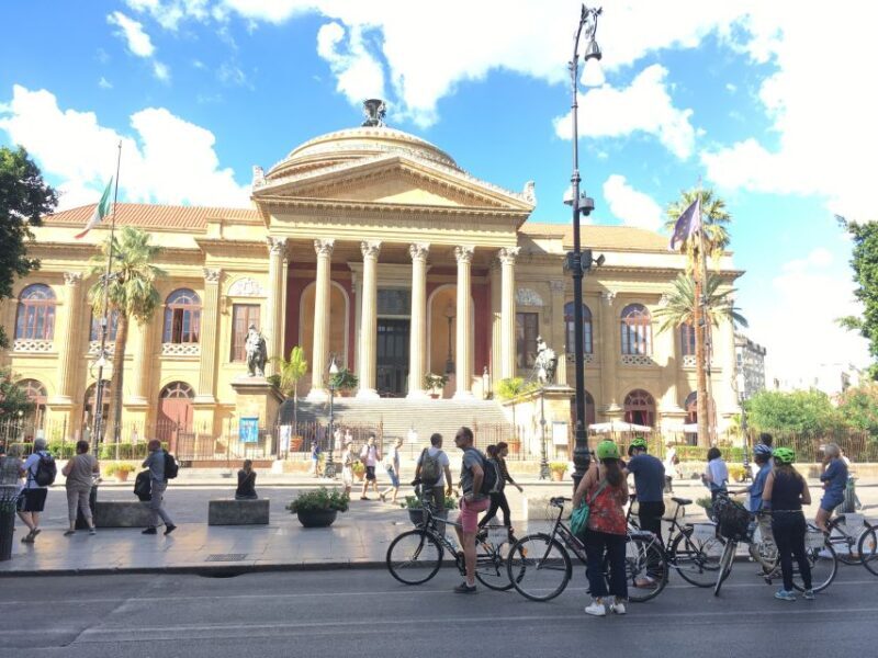 Palermo: Historic Center Guided Bike Tour with Food Tasting - Key Points