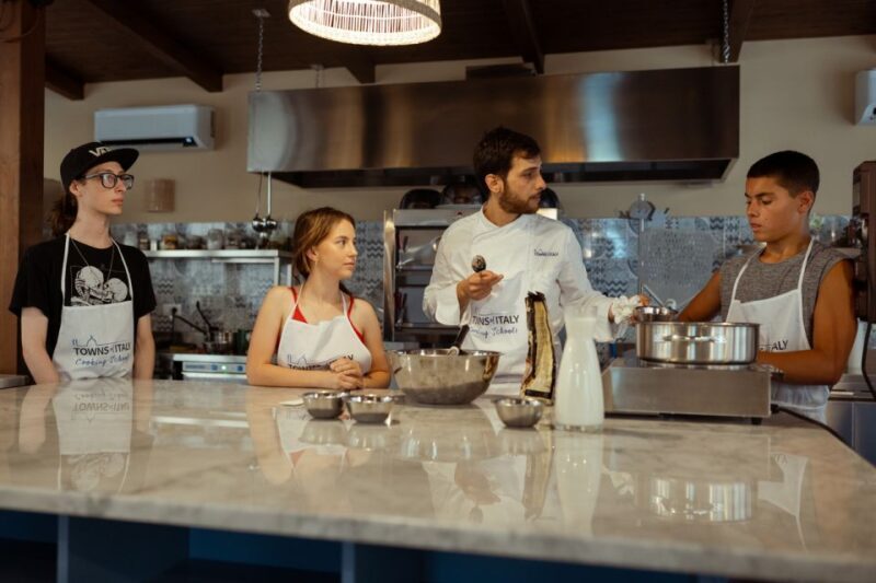 Palermo: Pizza and Gelato Cooking Class with Dinner and Wine - Key Points