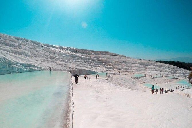 Pamukkale & Aphrodisias Tour From Kusadasi / Selcuk Hotels - The Stunning Calcium Terraces of Pamukkale