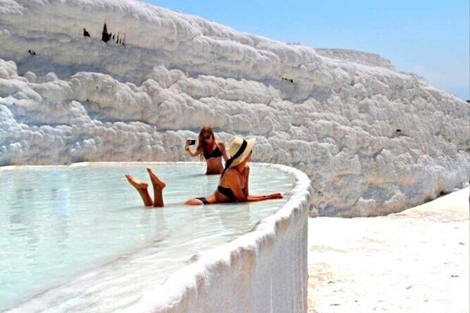 Pamukkale tour w. Entrance, Lunch & Transfer from Kemer - Relaxing in Thermal Pools