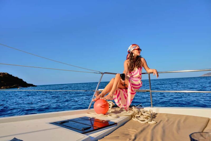 Panormo: Luxury Sunset Catamaran Cruise - Snacks & Prosecco - An Authentic Crete Sailing Experience