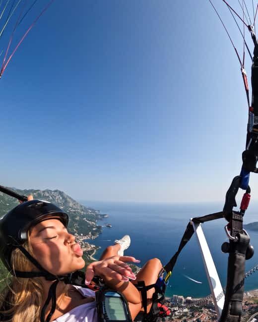 Paragliding in Budva with Certified Pilot (Free Pickup) - Key Points