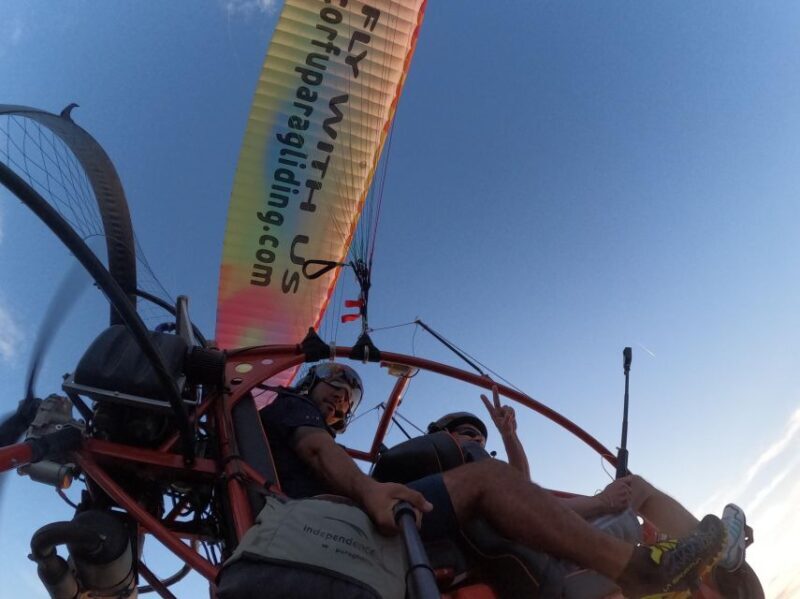 Paramotor Flight over Corfu's West Coast - An Authentic Look at the Paramotor Experience