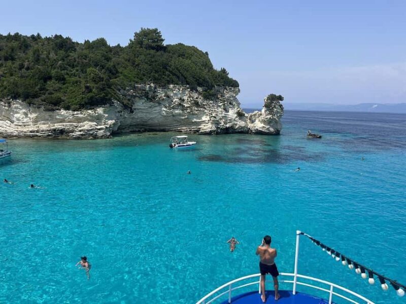 Parga: Iconic Paxos, Antipaxos & Blue Caves Cruise with Swim - Key Points