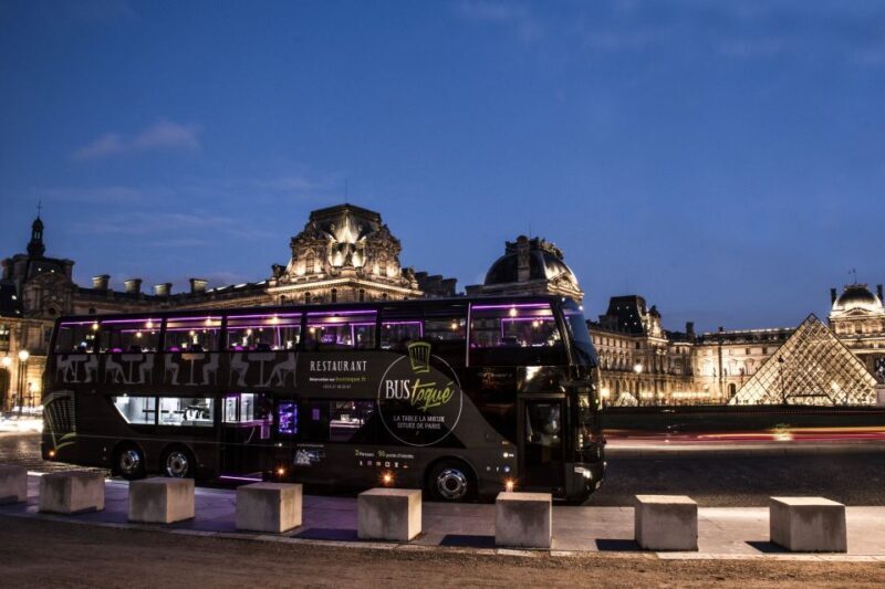 Paris: Cultural Night Bus Tour with Dinner On Board - The Guide and Commentary