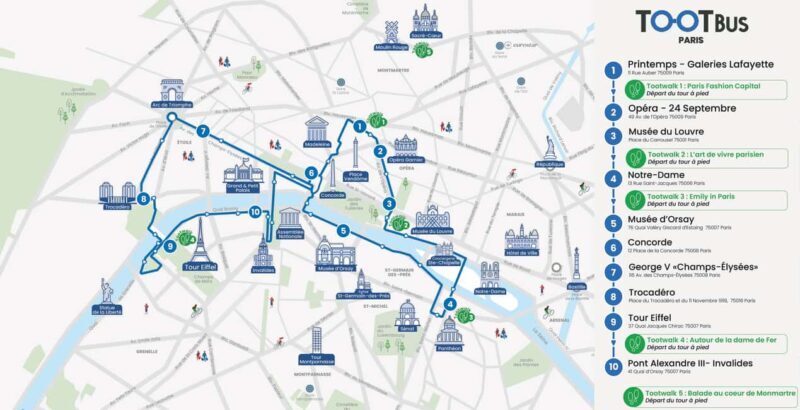 Paris: Discovery Hop-On Hop-Off and Paris by Night Tour - Key Points