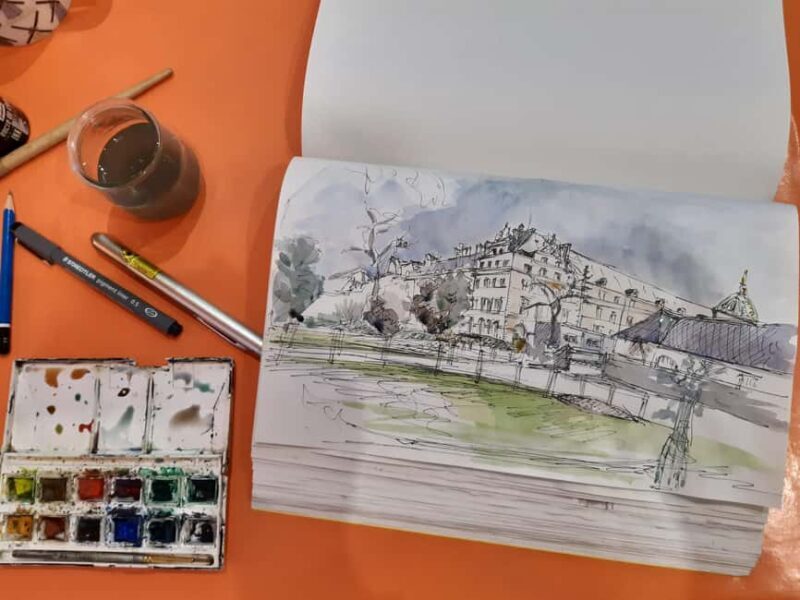 Paris: Plein Air Sketching Course, Drawing & Watercolor - Key Points