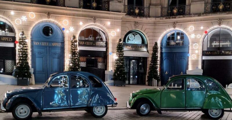 Paris: Private Christmas Lights Tour by Citroën 2CV - A Cozy Night Drive in Paris’s Holiday Glow