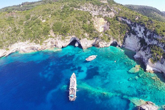 Paxos Antipaxos Blue Caves (Lakka Village) from Corfu - The Experience on Board and Off