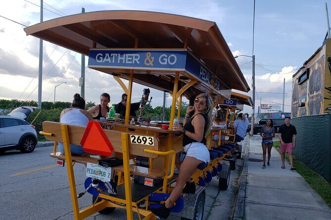 Pedal Pub Miami Wynwood Graffiti Bar Tour Individual Seats - What to Expect from the Itinerary